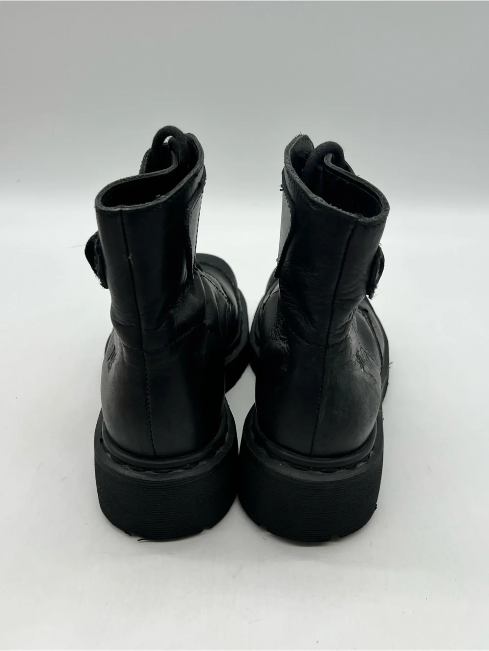 Vintage Dr Martens 9306 Women’s UK 6 Sz US 8 Black Leather Split Cap Toe Boots